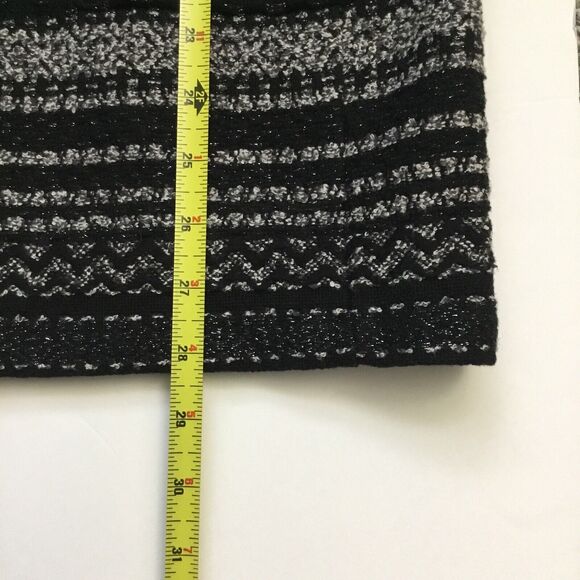 NWT TALBOTS Black Mixed Stiched Sparkle Sweater Coat Topper Petites size S - Picture 8 of 8